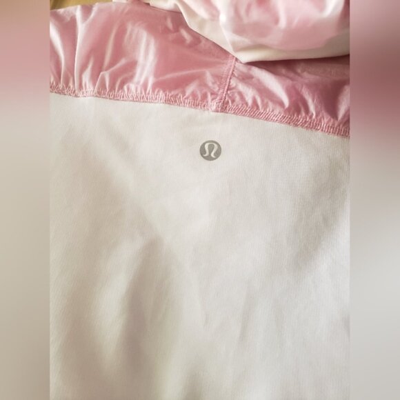 Lululemon Windbreaker Womens Pink and White Ja ket Size 6 - Picture 9 of 13